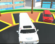 Big city limo car driving game webgl HTML5 játék