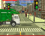 City garbage truck webgl HTML5 jtk