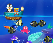 Deep sea fishing HTML5 webgl HTML5 játék
