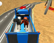 Farm animal transport truck game webgl HTML5 jtk