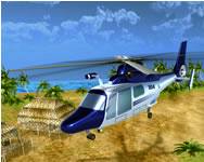 Helicopter rescue flying simulator 3D webgl ingyen jtk