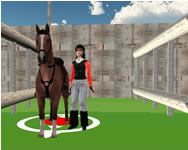 Horse show jump simulator 3D webgl HTML5 játék