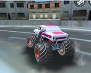 Monster truck stunts free jeep racing games webgl HTML5 jtk