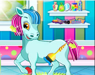 Pony pet salon HTML5 webgl ingyen játék