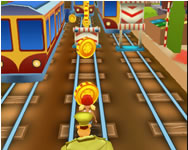 Train surfers webgl HTML5 játék