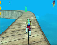 Underwater bicycle racing tracks bmx impossible stunt webgl ingyen játék
