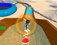 Water slide rush racing game webgl HTML5 játék